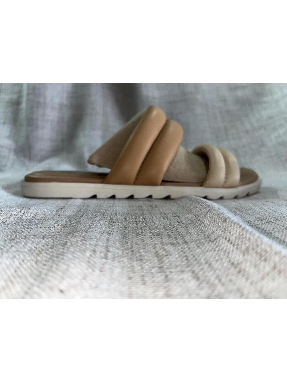 Sorel Ella II Puff Sandal Ceramic / Sea Salt 6 NWOT